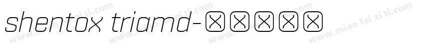 shentox triamd字体转换